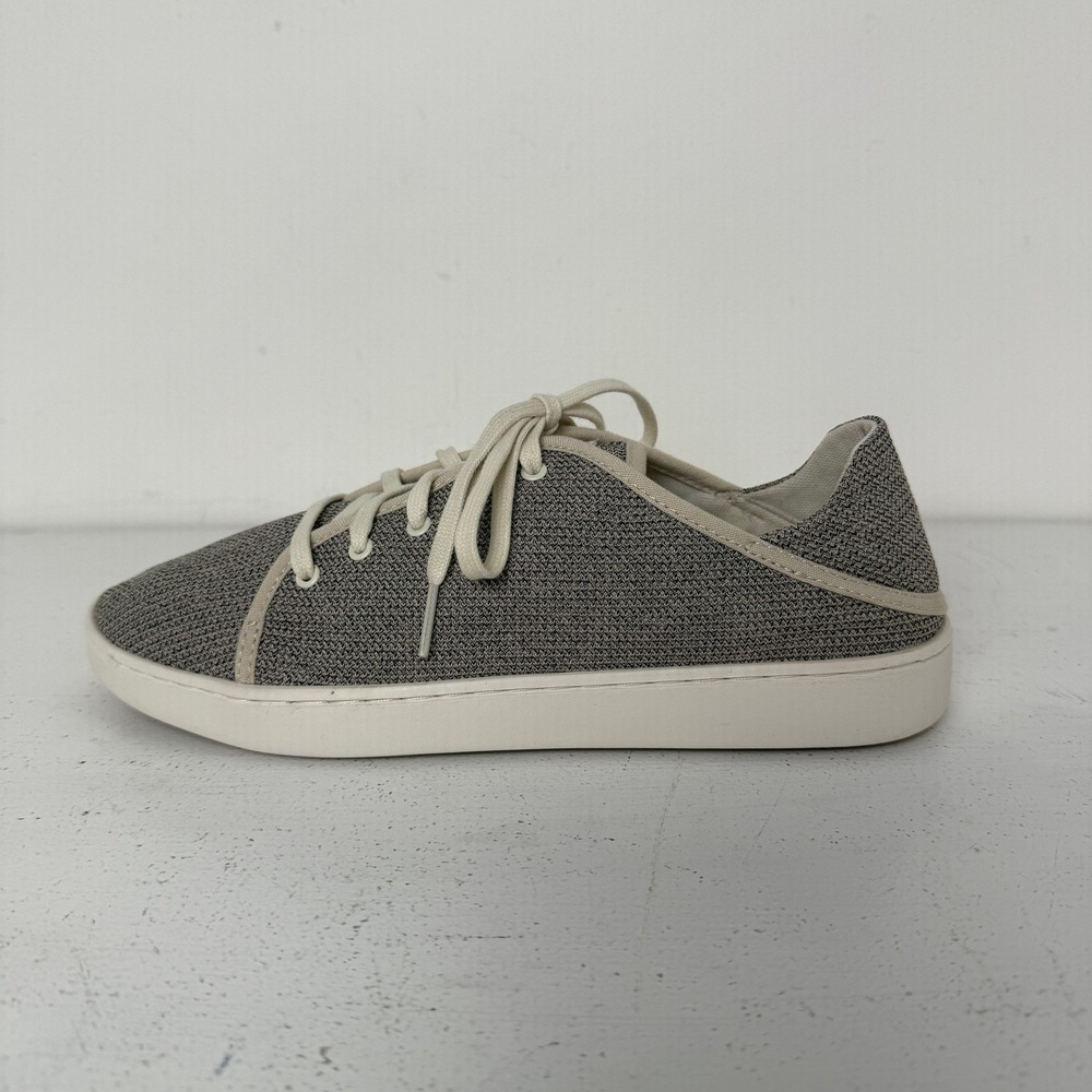 OluKai Pehuea Li Womens 10 Tapa White Mesh Lace Up Sneakers 20379-20WS